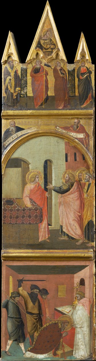 Berufung und Martyrium des Heiligen Matthäus av Pietro Lorenzetti