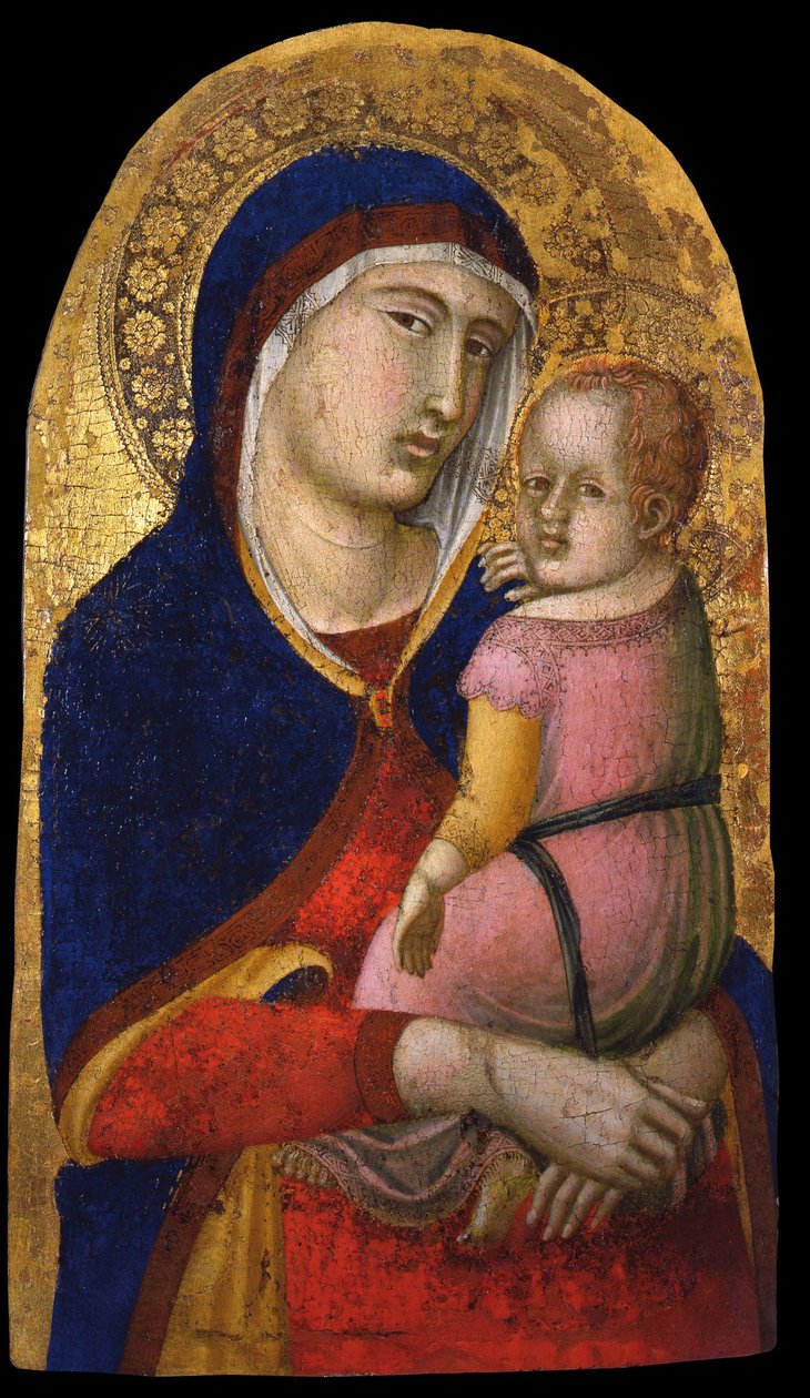Madonna med barn, ca 1340 av Pietro Lorenzetti