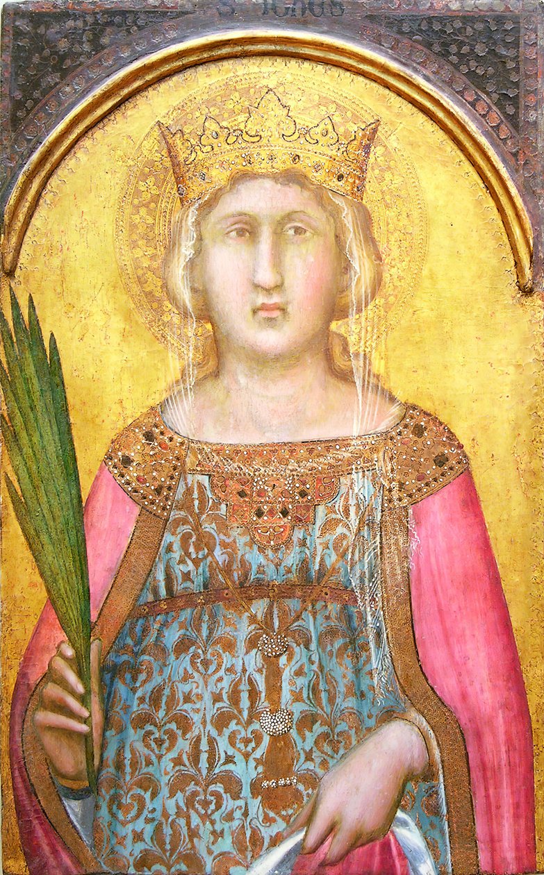 Saint Catherine of Alexandria, kort tid etter 1342. av Pietro Lorenzetti