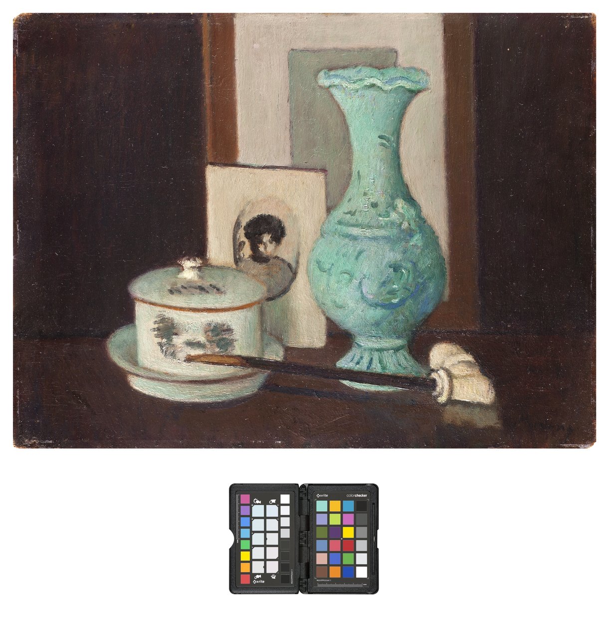 Stilleben med pipe, 1926-28 av Pietro Marussig