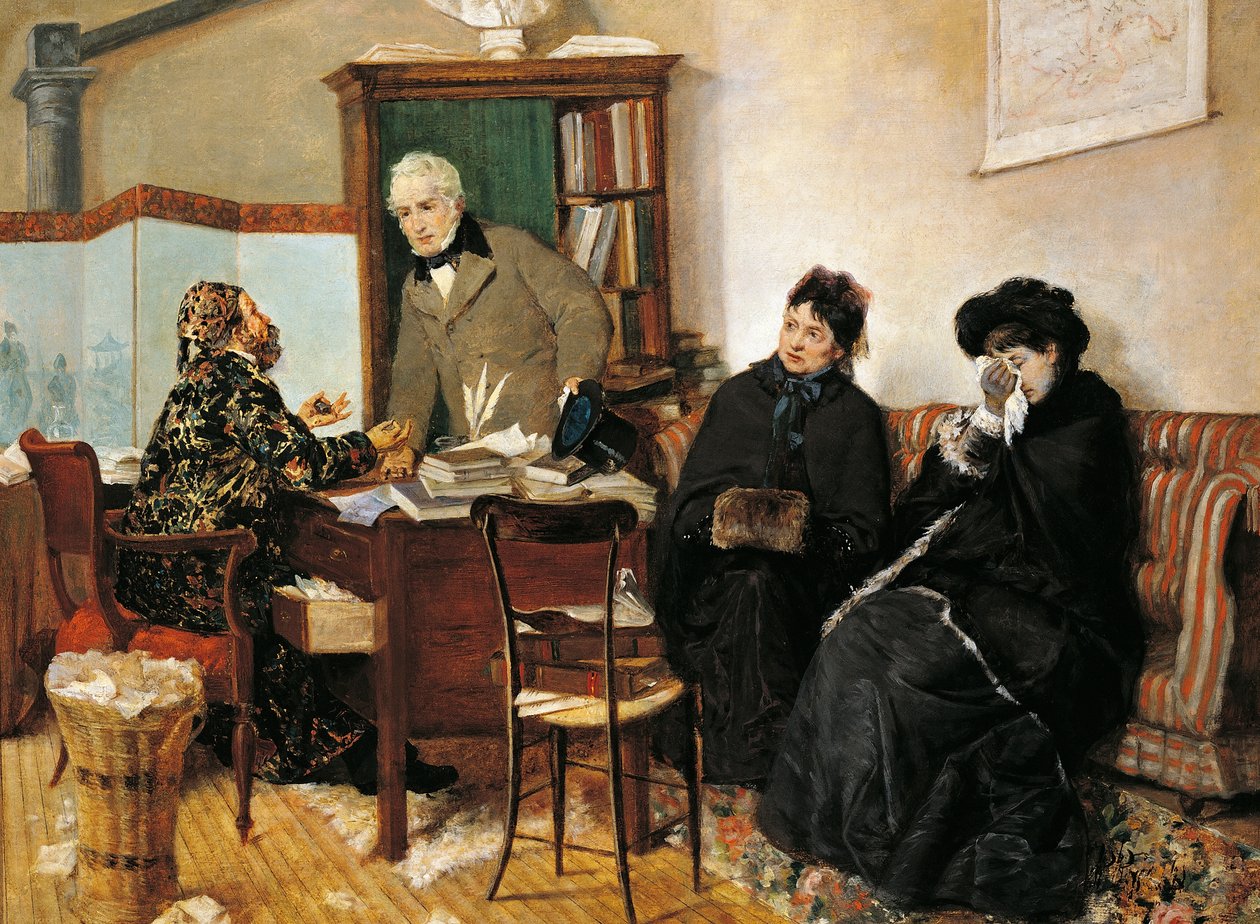 Hos Notarius, av Pietro Pajetta (1845 -1911) av Pietro Pajetta