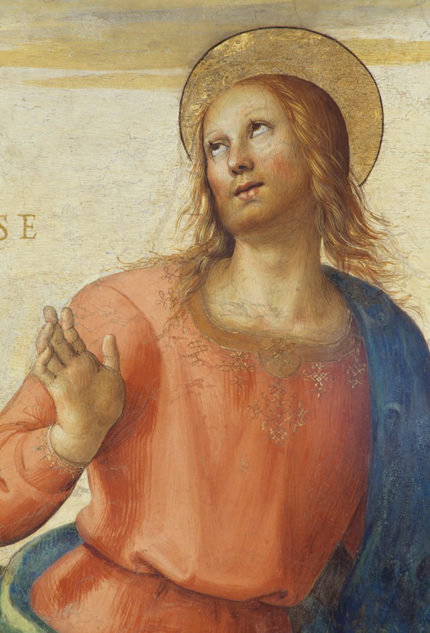 1496-1500, av Perugino (ca. 1450 -1523), fresco, Audience Hall, Collegio del Cambio (College of Change), Priors Palace, Perugia, Umbria, Italia av Pietro Perugino