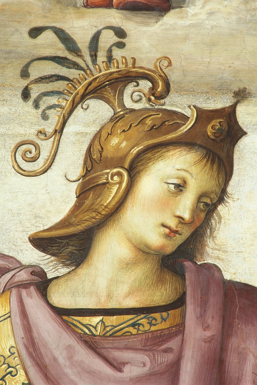 Publius Scipio, av Perugino (1450 ca-1523), fresco, Hall of Audience, College of Cambio, Palazzo dei Priori, Perugia, Umbria, Italia, femtende og sekstende århundre av Pietro Perugino