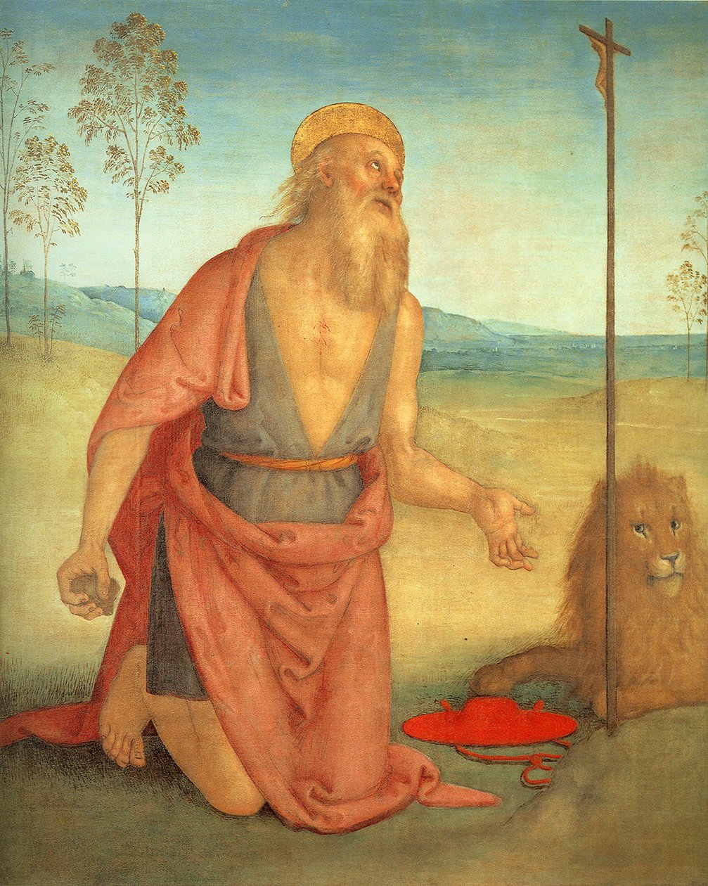 Saint Jerome, ca. 1512 av Pietro Perugino