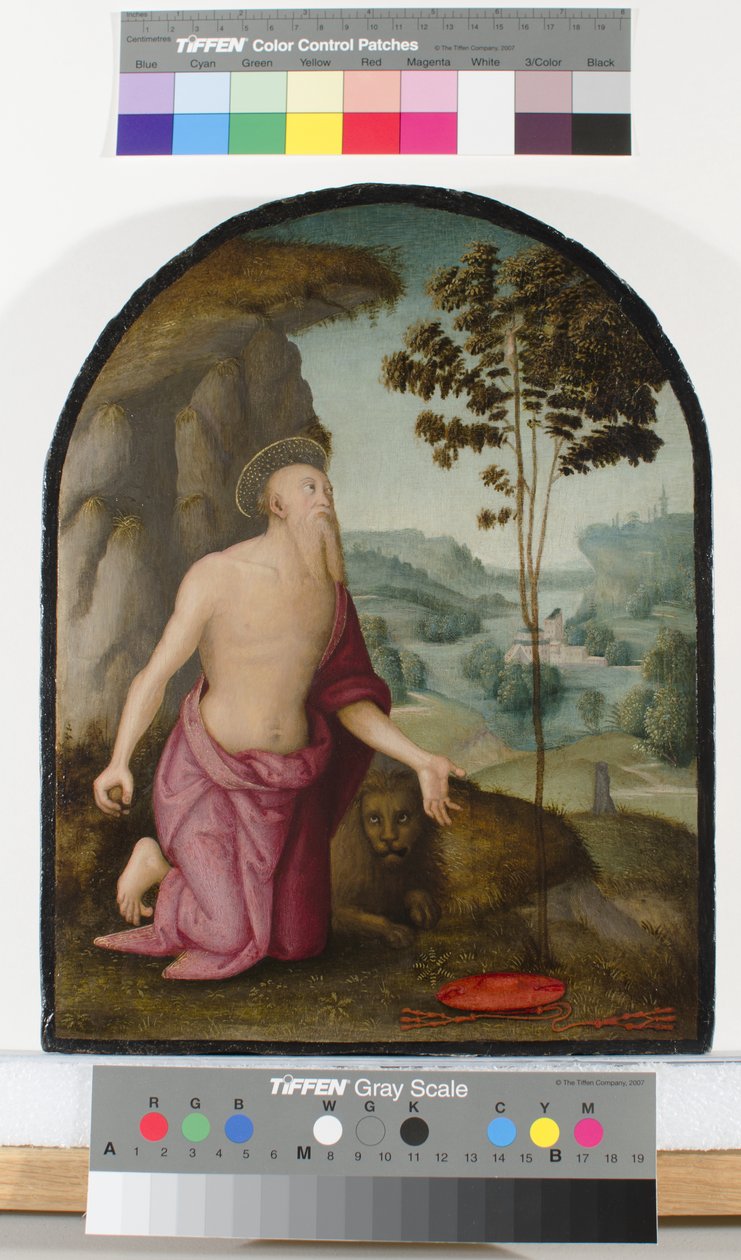 Den hellige Hieronymus i villmarken, ca. 1510-15 av Pietro Perugino