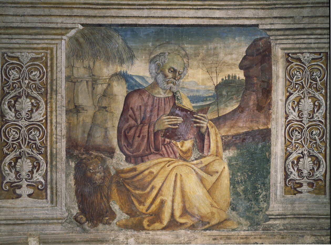 Sankt Markus (fresco av Pietro Perugino