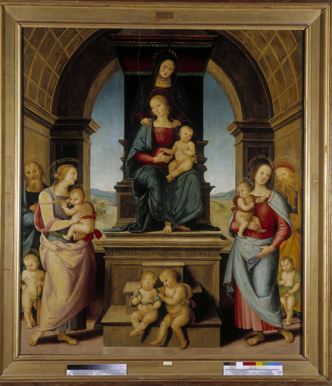 Familien til St. Anne av Pietro Perugino