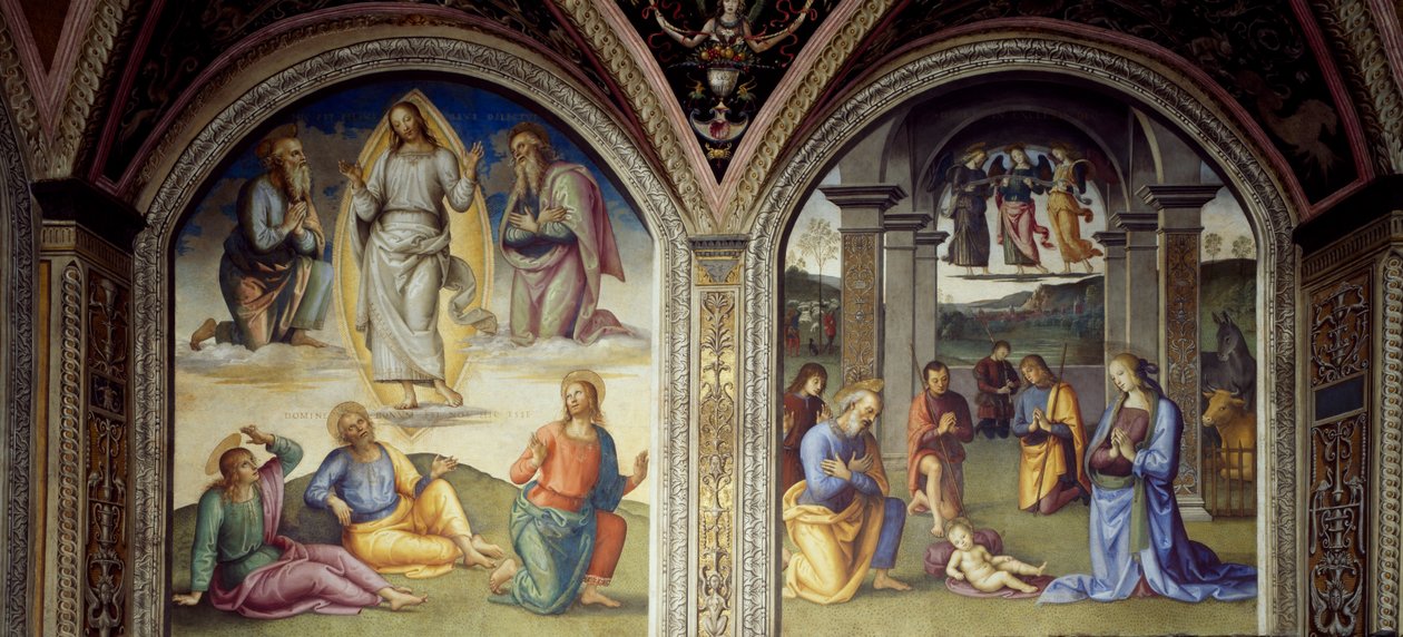 Transfigurasjon og fødsel av Pietro Perugino