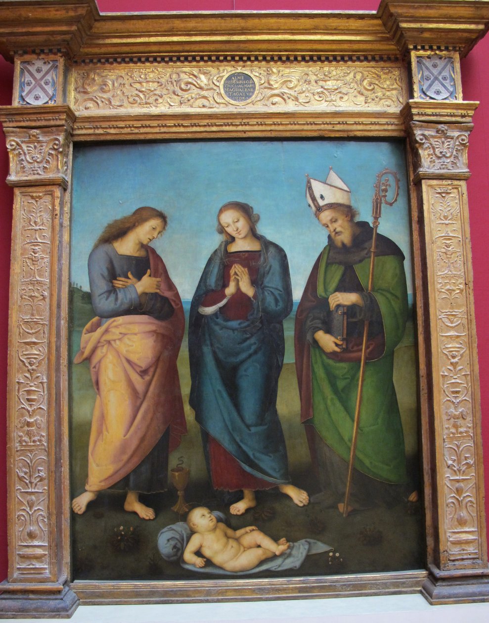 Tilbedelsen av barnet av Pietro Perugino