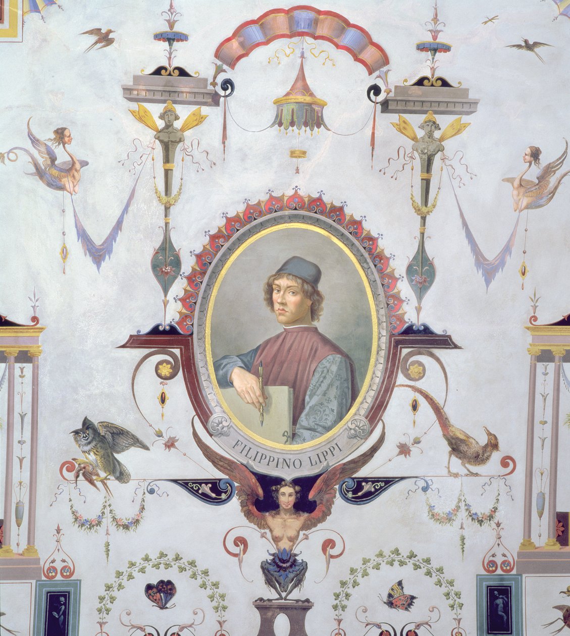 Portrett av Filippino Lippi (fersk) av Pietro Pezzati