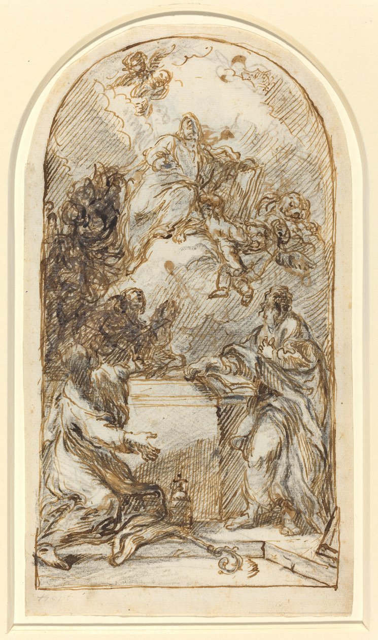 Markus apoteos [recto and verso] av Pietro Roselli