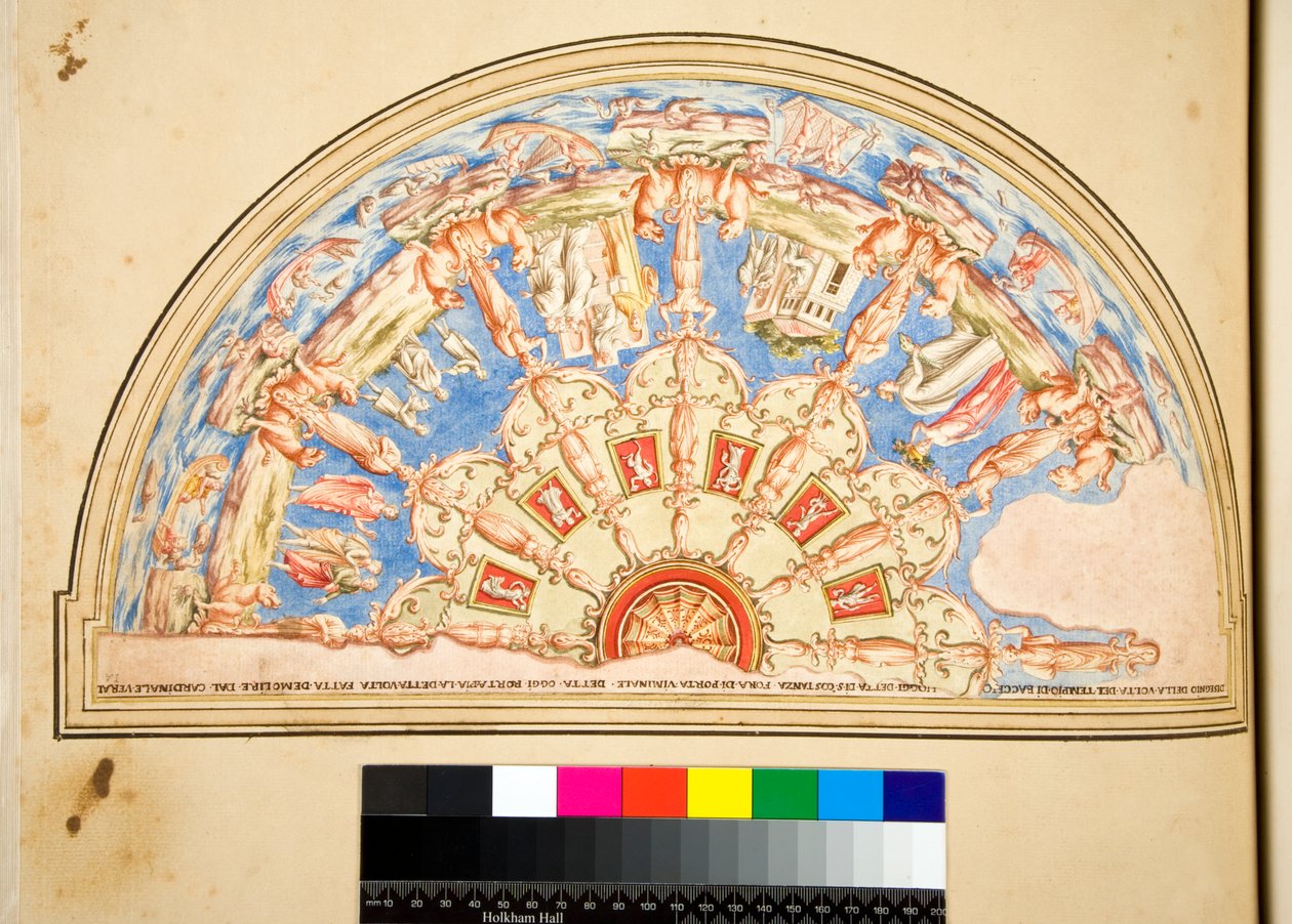 Design for en taklunette av Pietro Santi Bartoli
