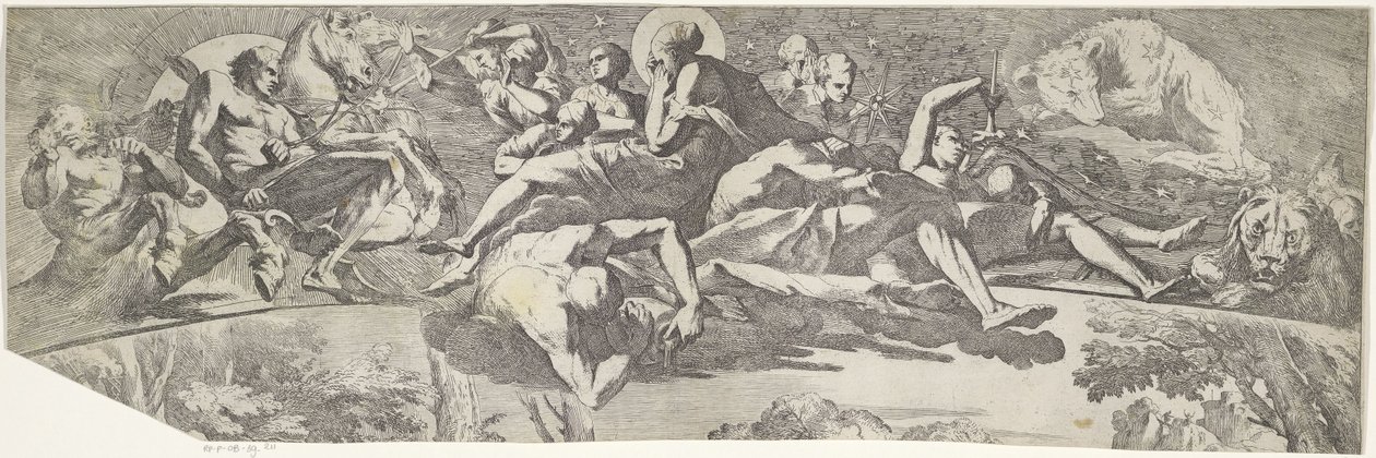 Allegory of Autumn (øverste del) av Pietro Testa