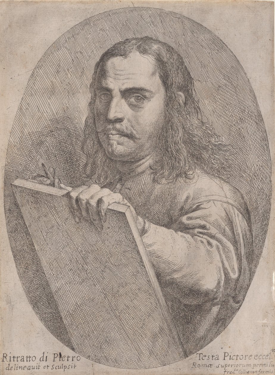 Selvportrett, ca. 1645. av Pietro Testa