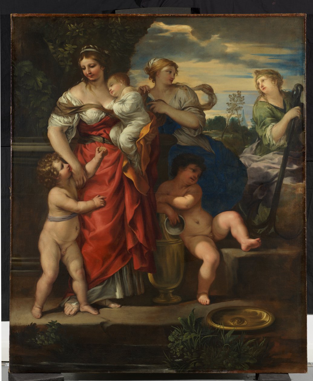 Faith, Hope and Charity, ca. 1640 (olje på lerret) av Pietro da Cortona