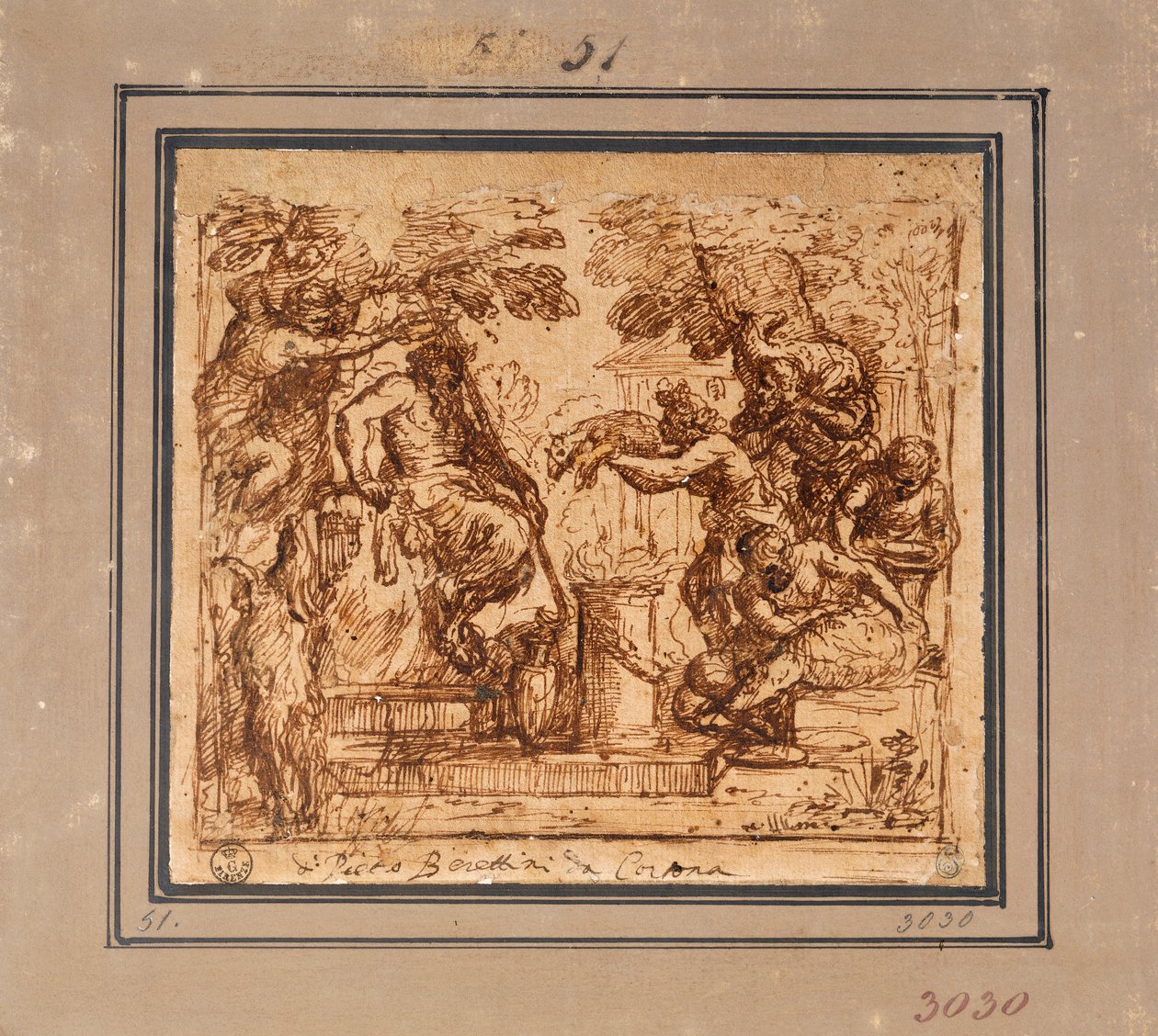 Studer for tilbudet om å panorere av Pietro da Cortona
