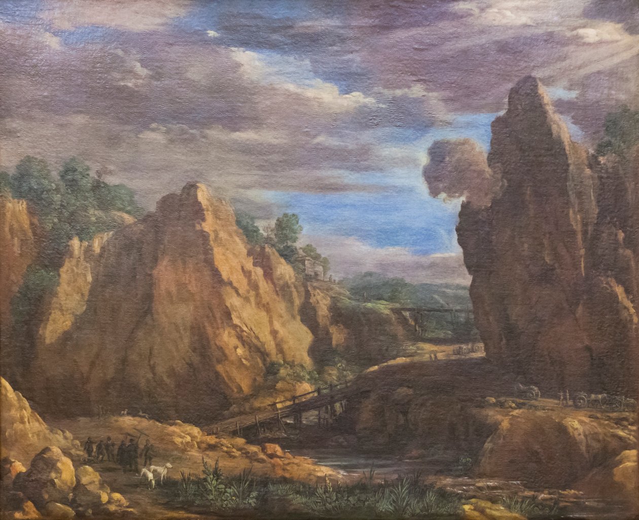 Alumgruvene i Tolfa, ca. 1630 (olje på lerret) av Pietro da (1596 1669) Cortona