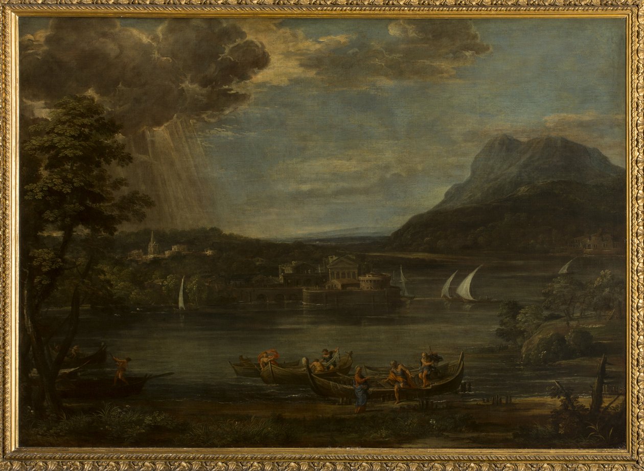 Landskap med Peters kall av Pietro da Cortona