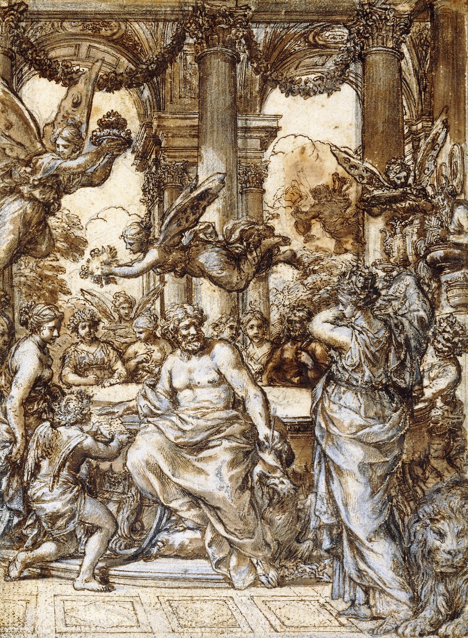 Cybele foran gudenes råd, av Pietro da Cortona
