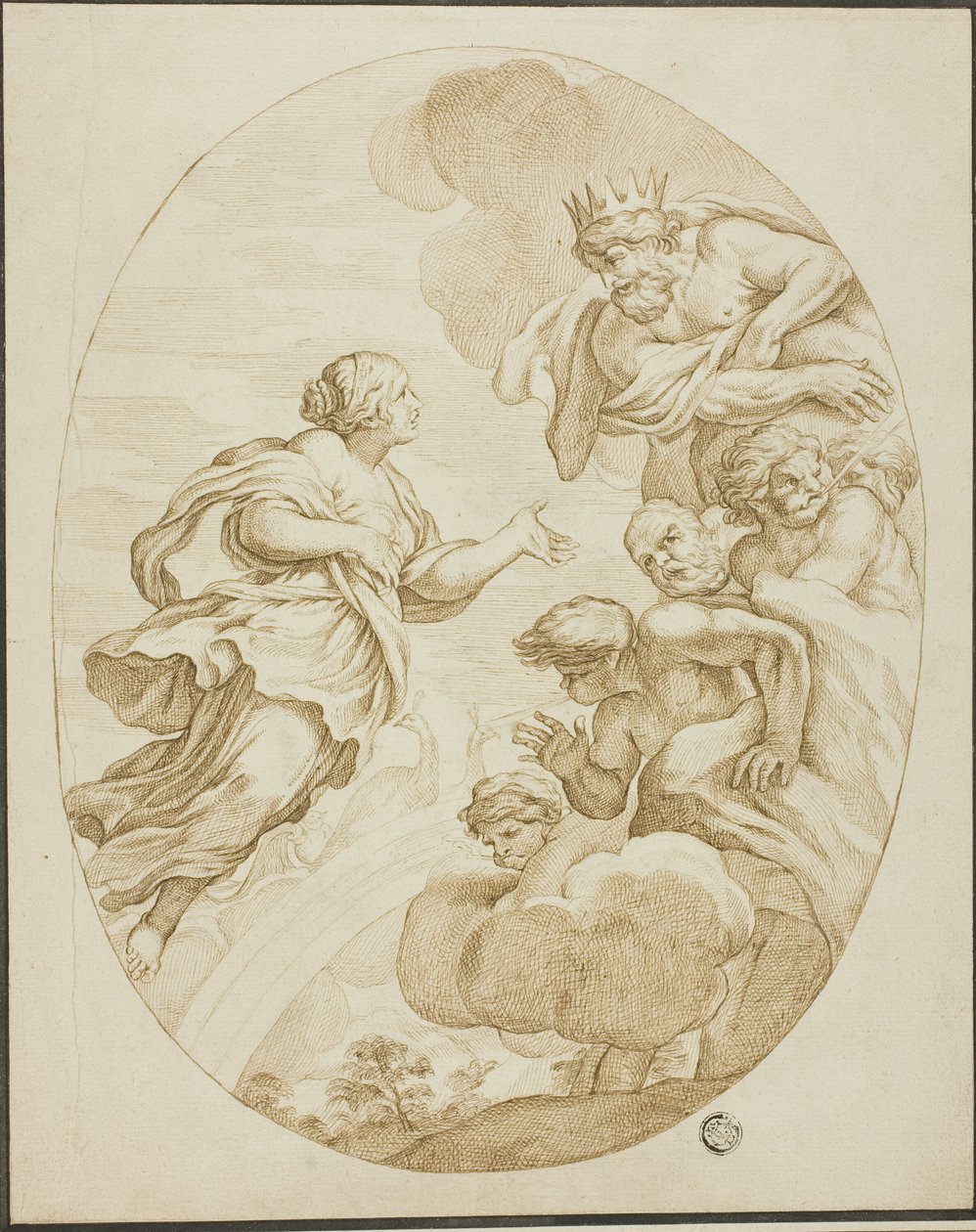 Juno, Zevs og Aeolus av Pietro da Cortona