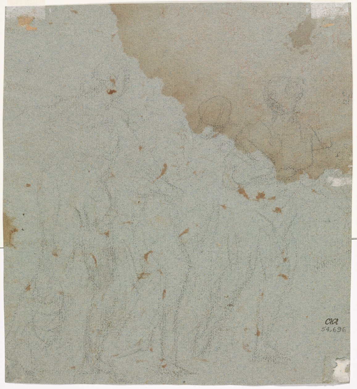 Skisse for Lot og hans døtre, 1600-tallet. av Pietro da Cortona