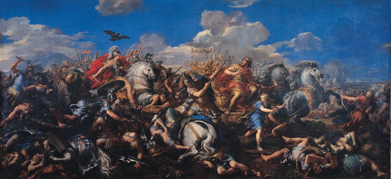 Slaget ved Alexander versus Darius, 1644-1655 av Pietro da Cortona