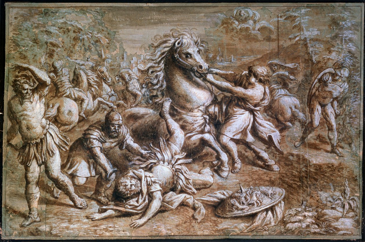 The Conversion of Saint Paul, 1600-tallet av Pietro da Cortona