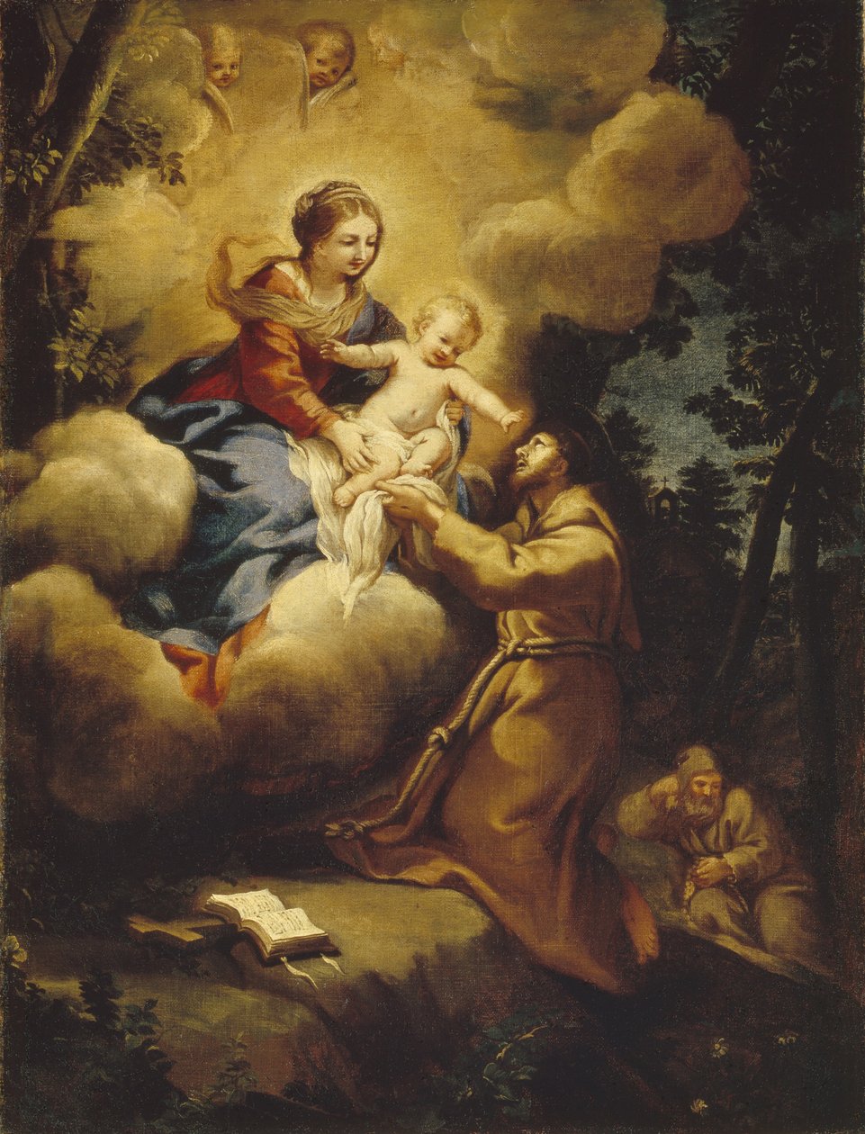 Visjonen til Saint Francis, 1640-tallet av Pietro da Cortona