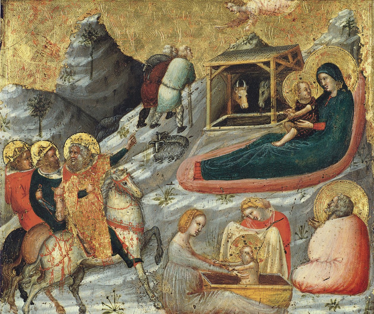Fødselen og andre episoder fra Kristi barndom av Pietro da Rimini