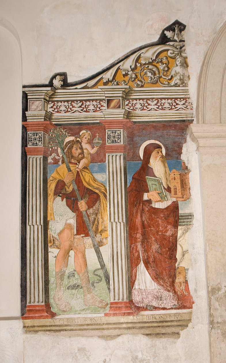 Saint Pietro og Paolo kirke, Valvasone, Friuli, Italia (fresco) av Pietro da Vicenza