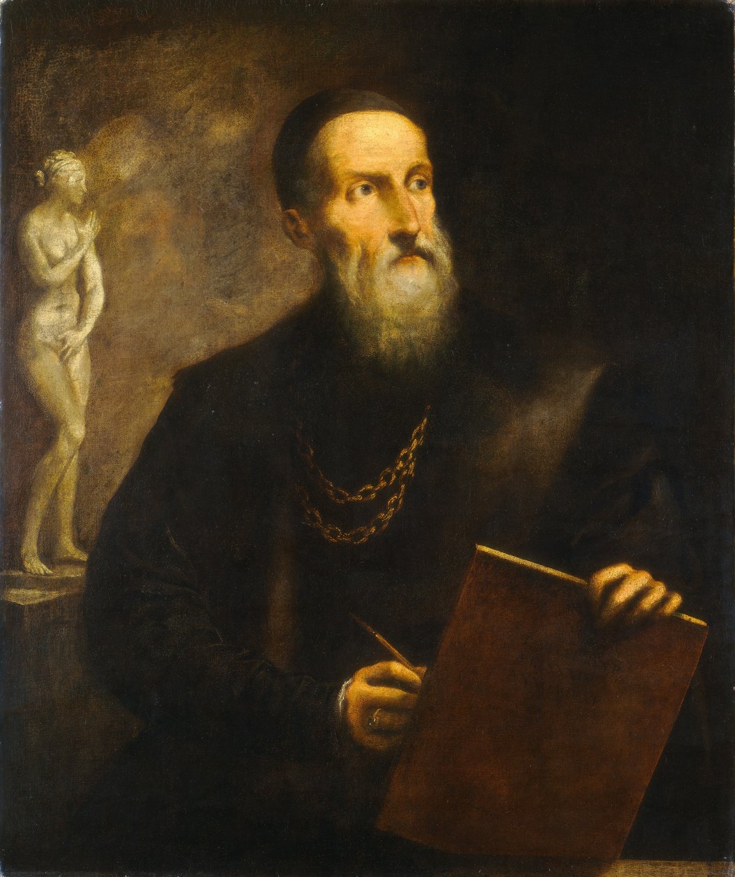 Imaginært selvportrett av Titian av Pietro della Vecchia
