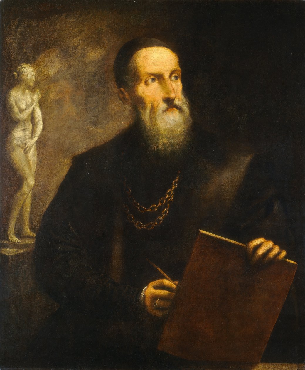 Imaginært selvportrett av Titian, sannsynligvis 1650-tallet. av Pietro della Vecchia