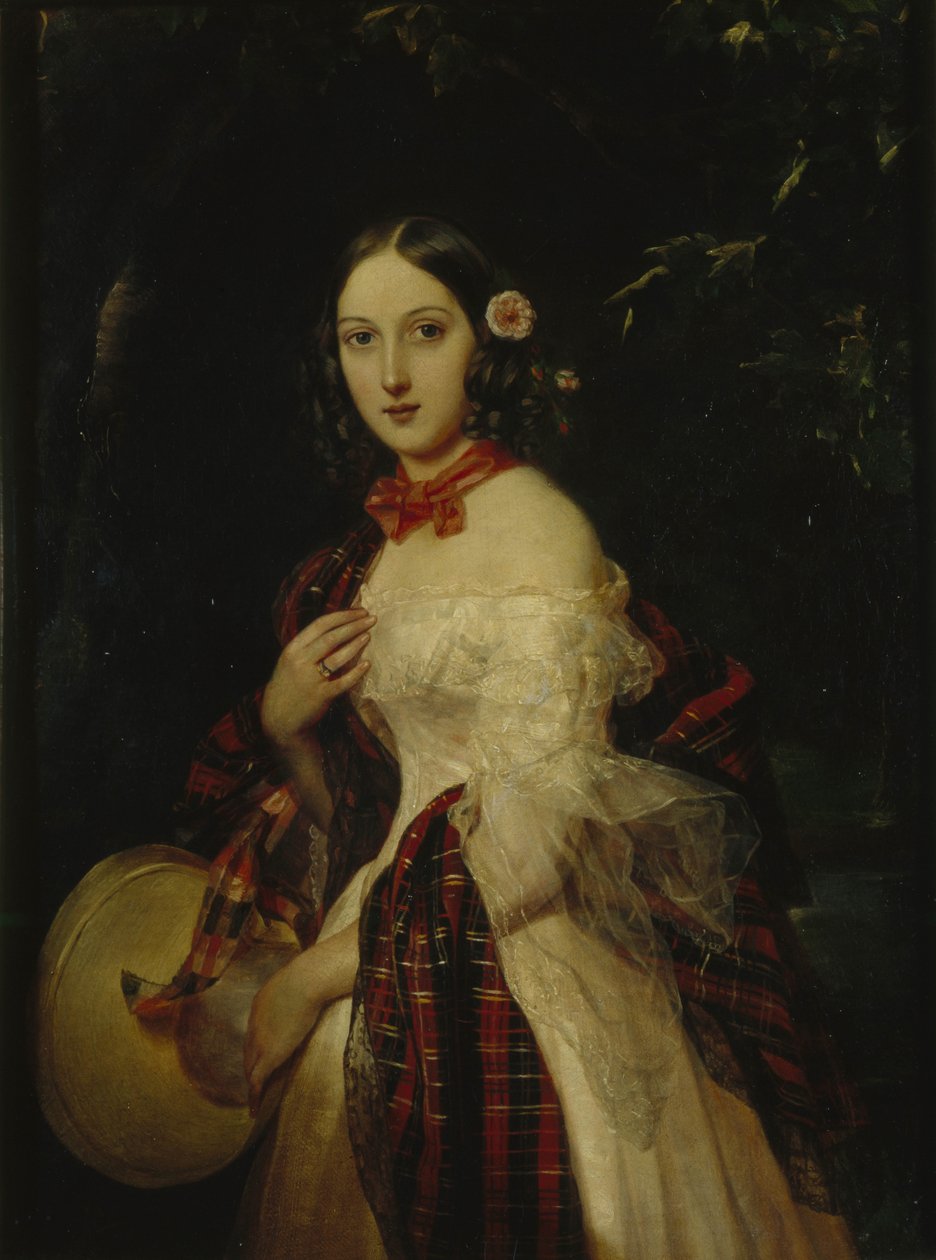 Maria Arkadievna Stolypina Besk 1819-1889, 1839 av Pimen Nikitich Orlov