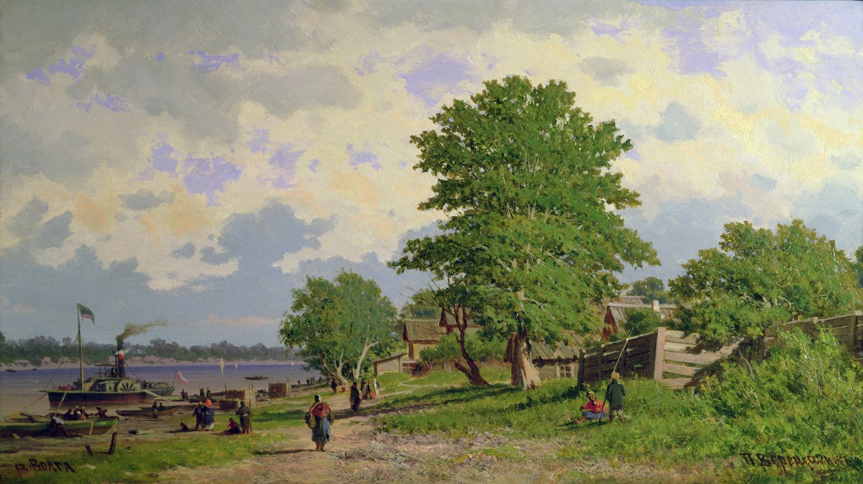 Utsikt over elven Volga av Piotr Petrovitch Weretshchagin