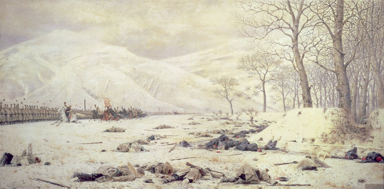 General Skobelev (1843-82) ved Shipka, den russisk-tyrkiske krigen 1877-78, 1878 av Piotr Petrovitch Weretshchagin