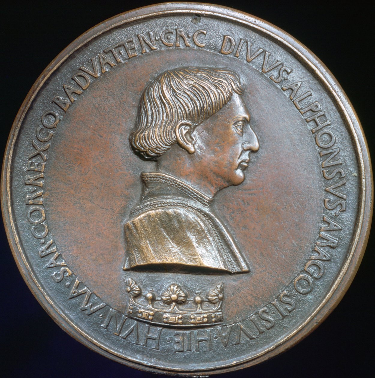Alphonse V av Aragon, c1415-1455 av Antonio Pisanello