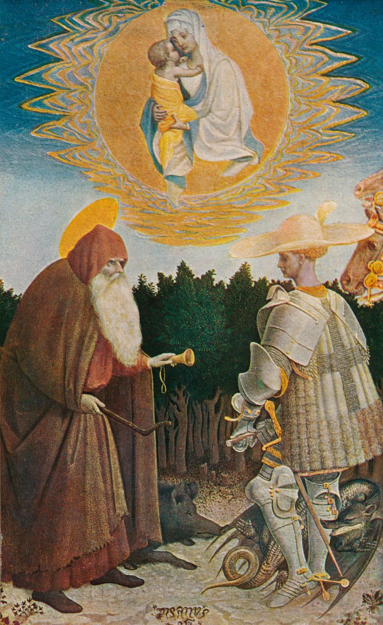 Jomfruen og barnet med de hellige, 1435, 1909 av Antonio Pisanello