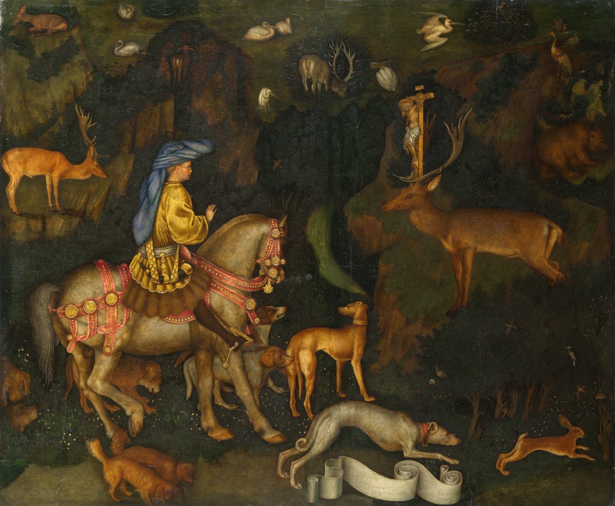 Visjonen om Saint Eustace av Antonio Pisanello