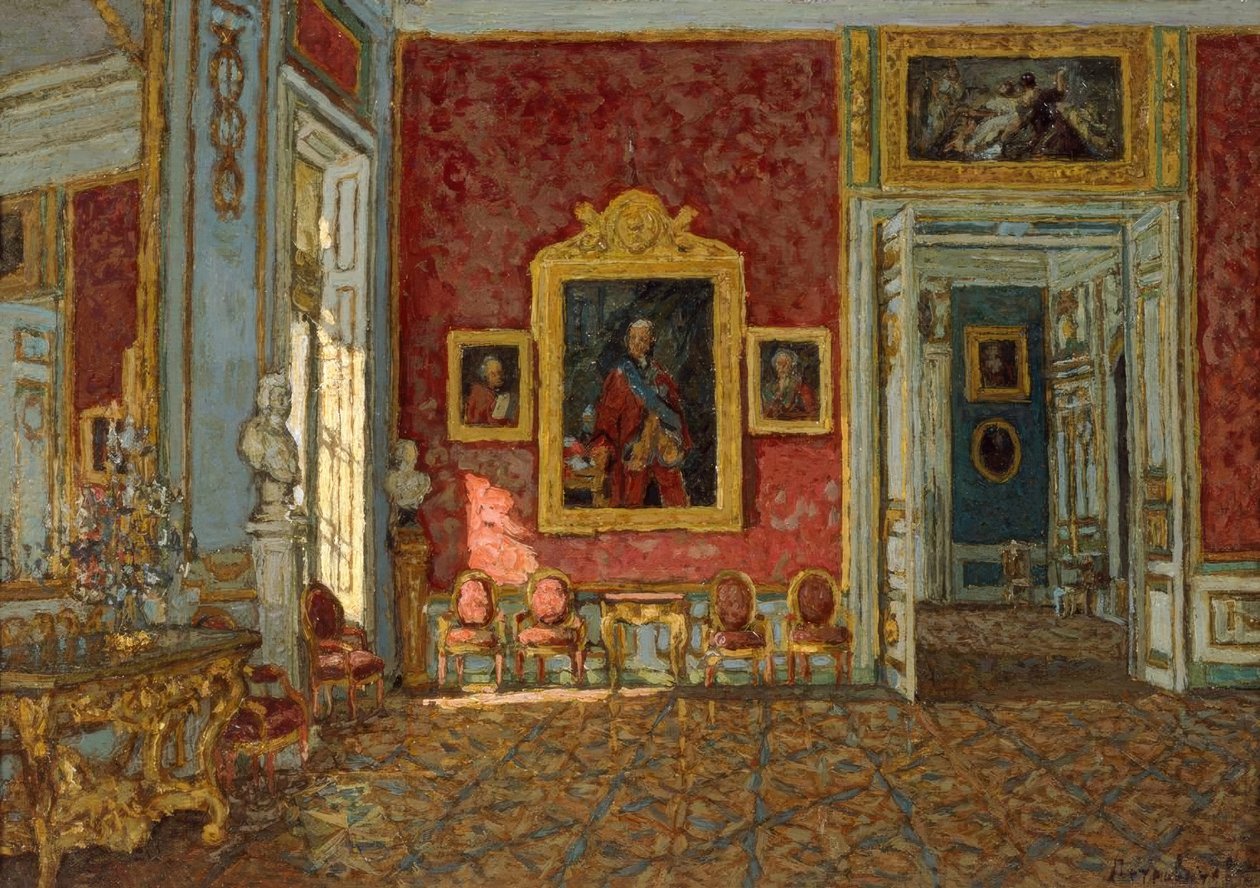 Det lilla mottaksrommet i Kuskovo slott av Pjotr Iwanowitsch Petrowitschew