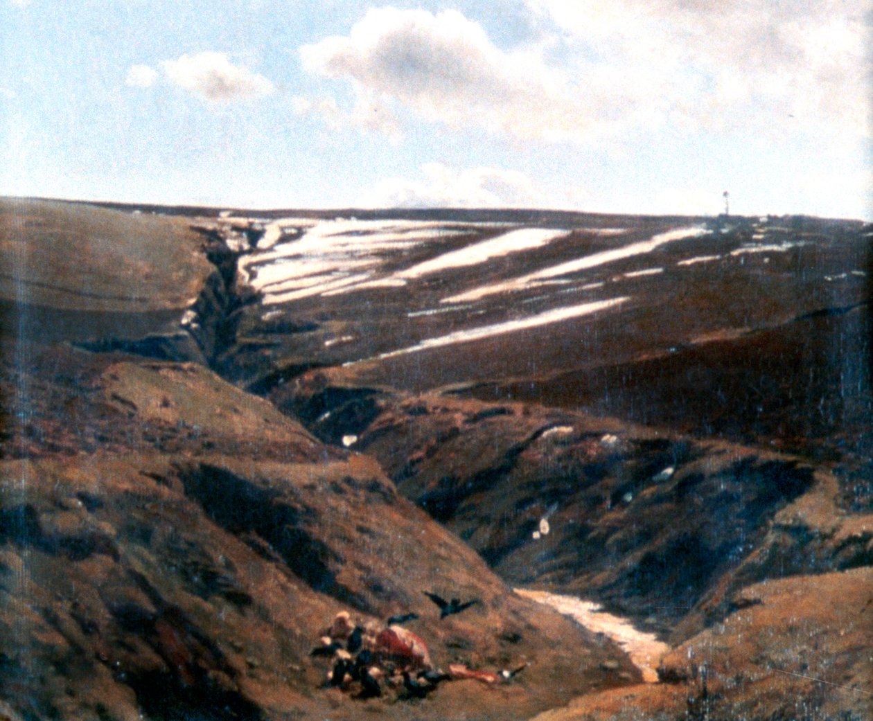 Tine snø, 1884-1895 av Pál Szinyei Merse
