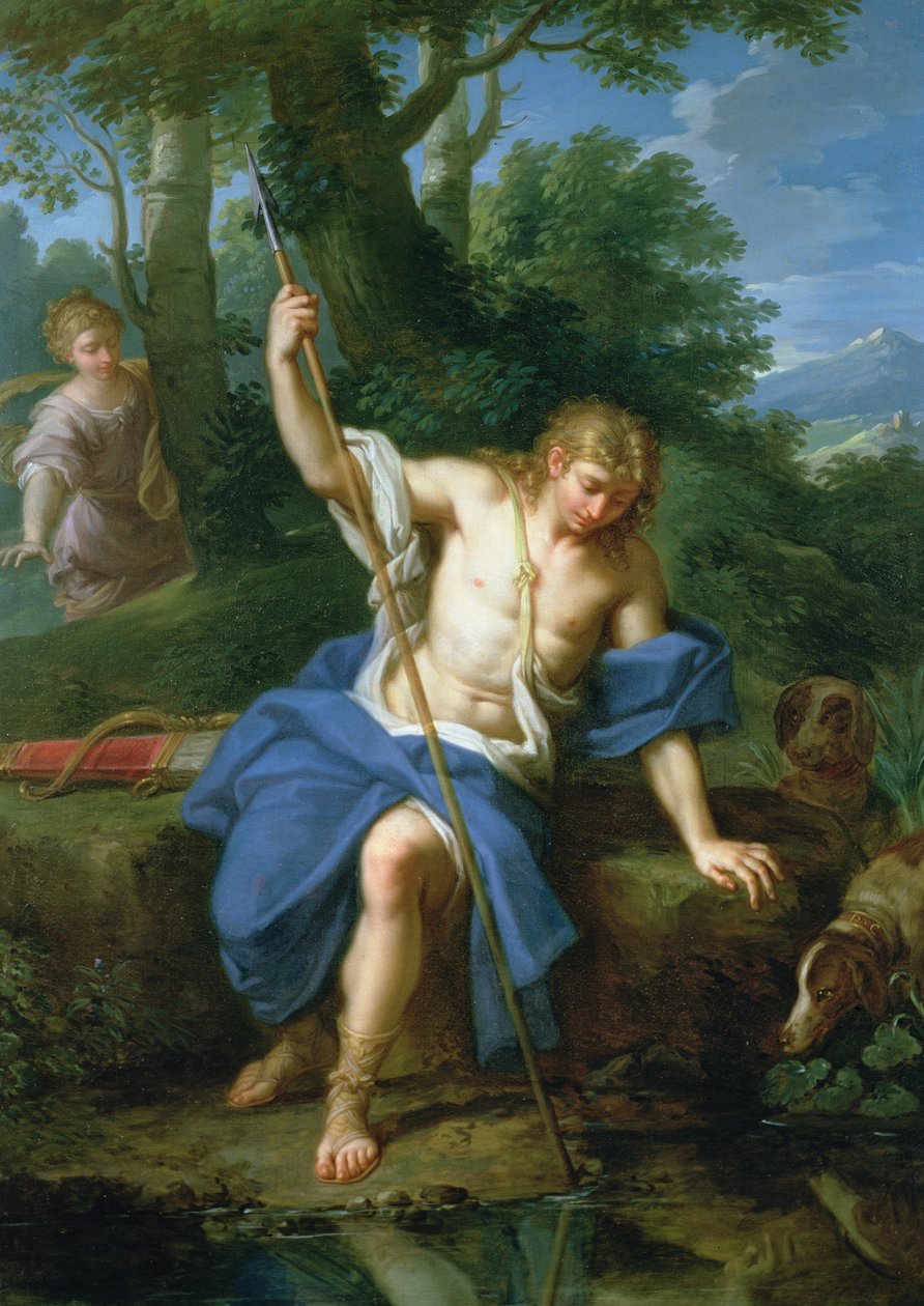 Narcissus og ekko av Placido Costanzi