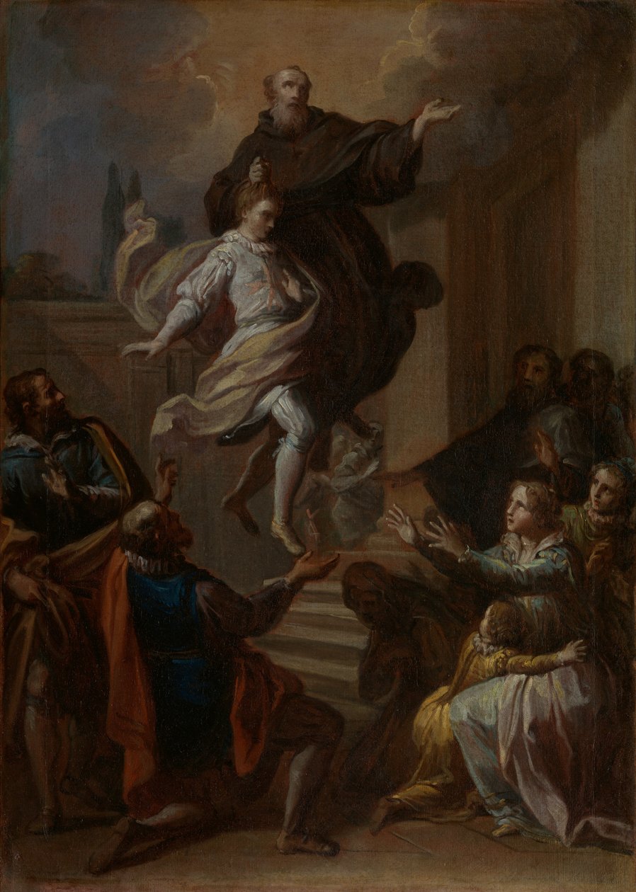 Et mirakel av Saint Joseph av Cupertino 1603-1663, 1750. av Placido Costanzi