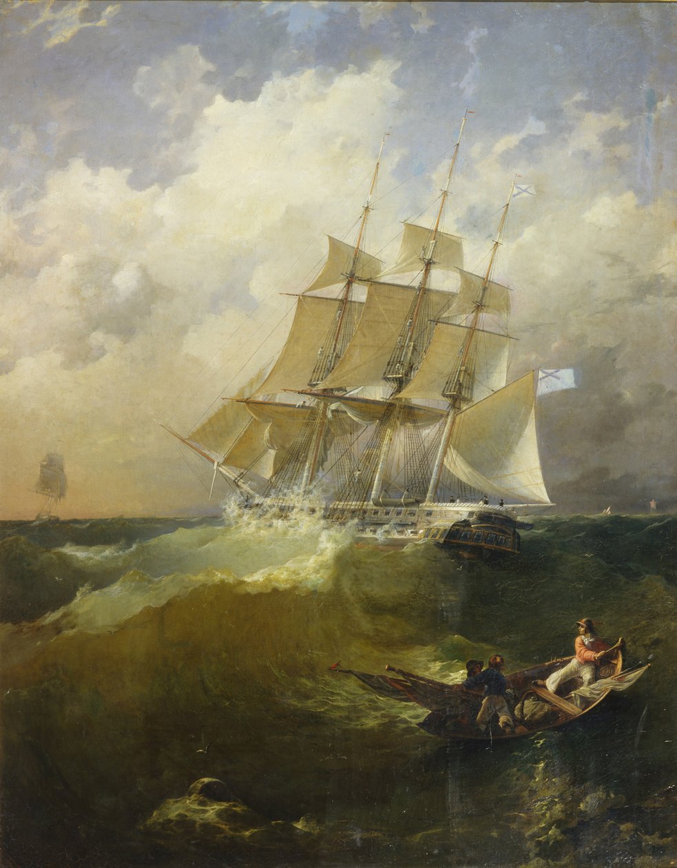 44-kanons fregatt Aurora, 1844 av Platon Timofeyevich Borispolets
