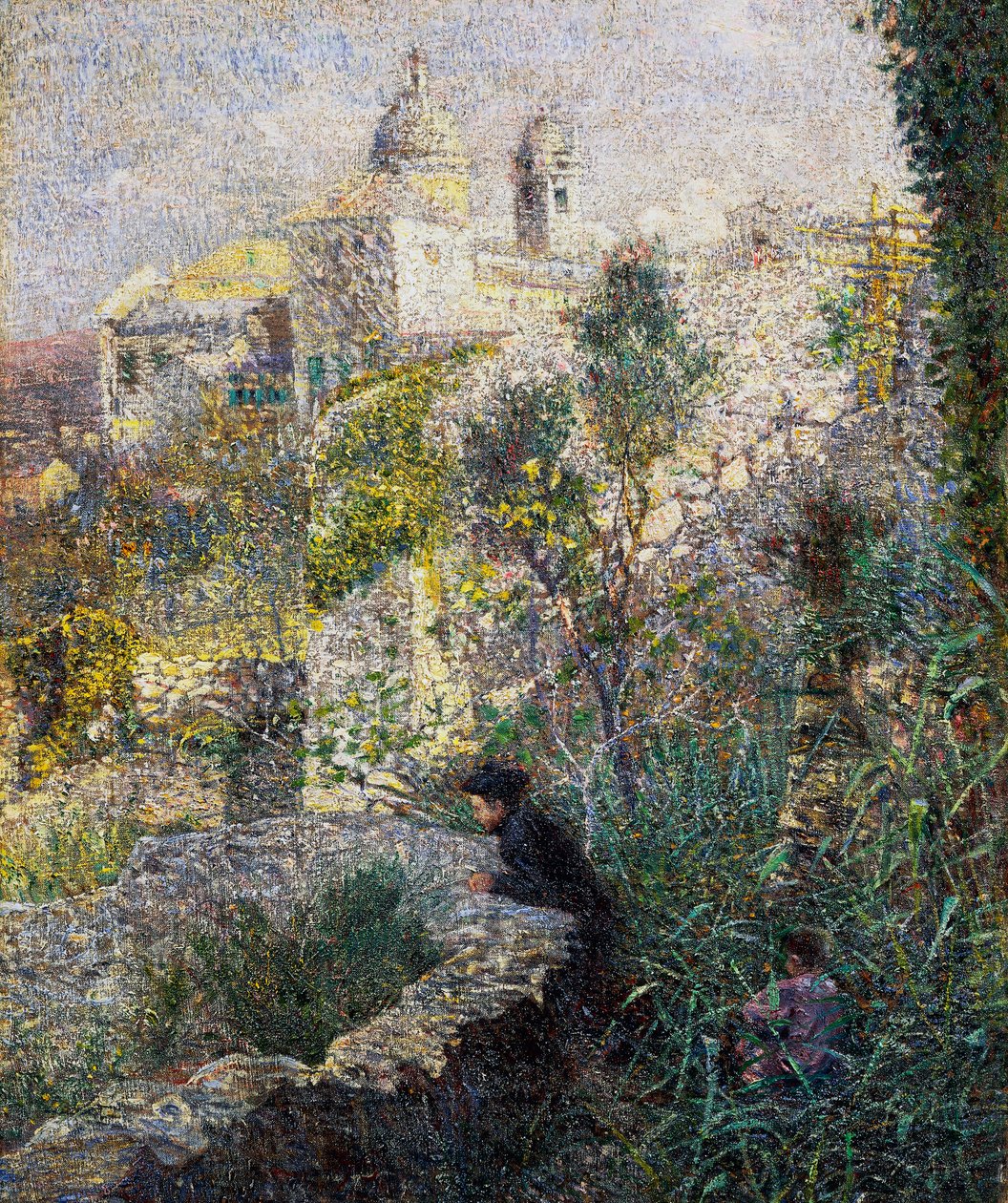 April morgen i Liguria eller Oliven i Albaro av Plinio Nomellini