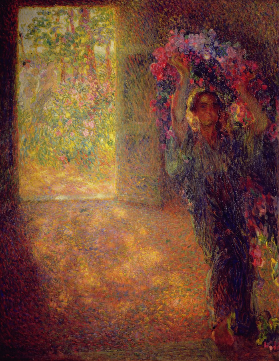 The Blossoming House, ca. 1910 (olje på lerret) av Plinio Nomellini