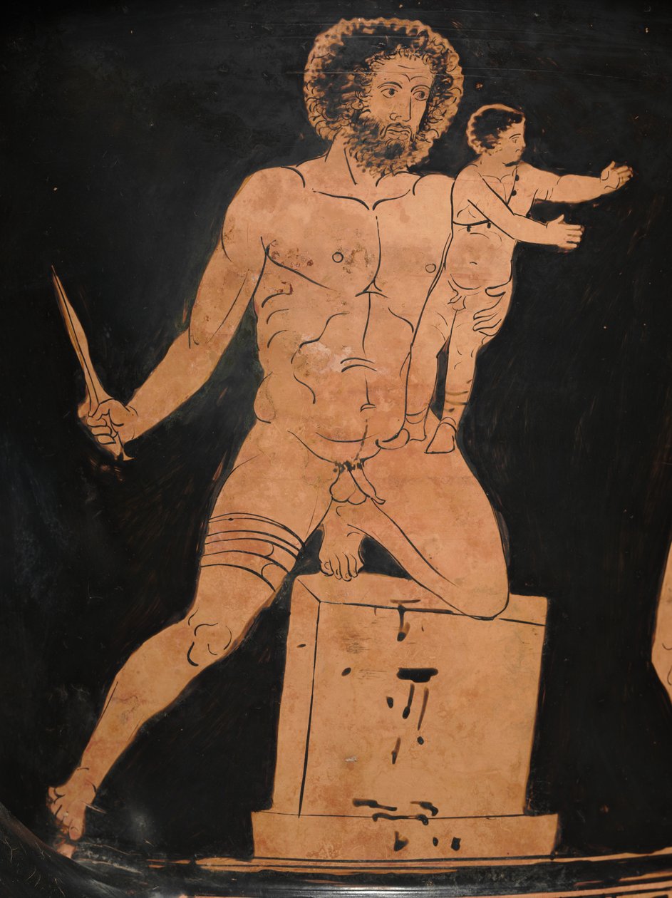 Detalj av et Lucanian Calyx-Krater, ca. 400 f.Kr av Policoro Painter