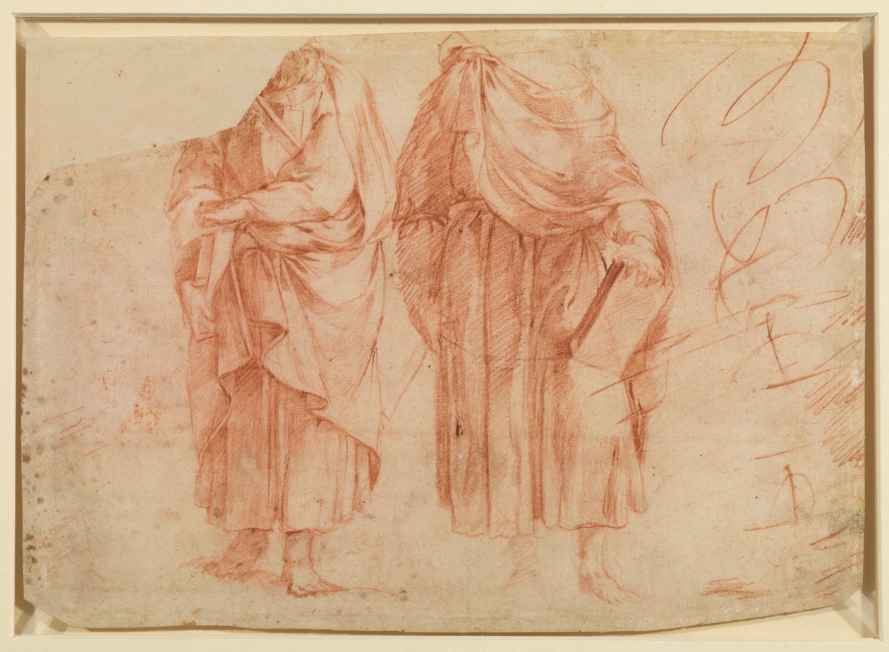 Tre friser av grotesk ornament, verso, 1500-tallet av Polidoro da Caravaggio
