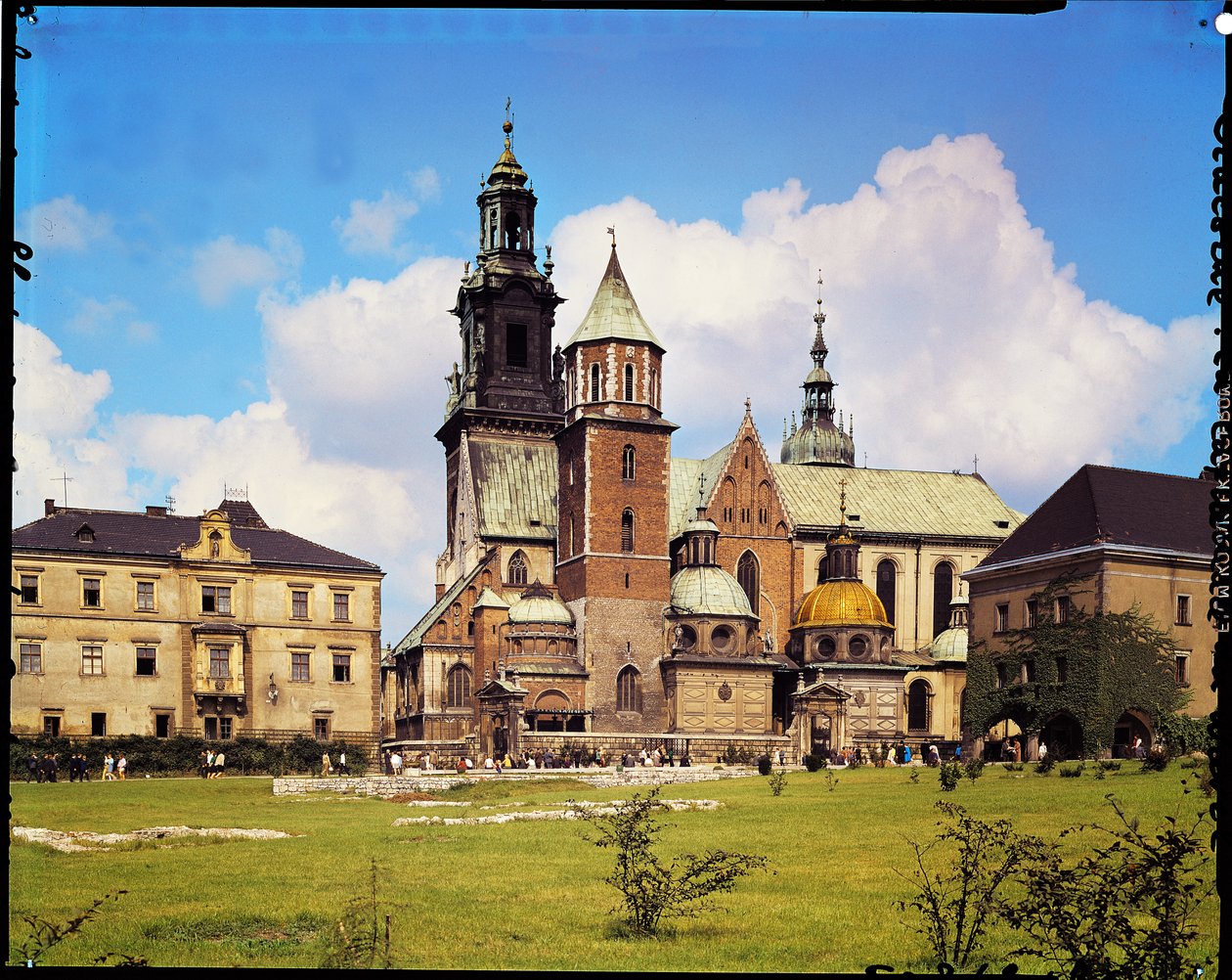 Utsikt over Wawel-katedralen av Polish School