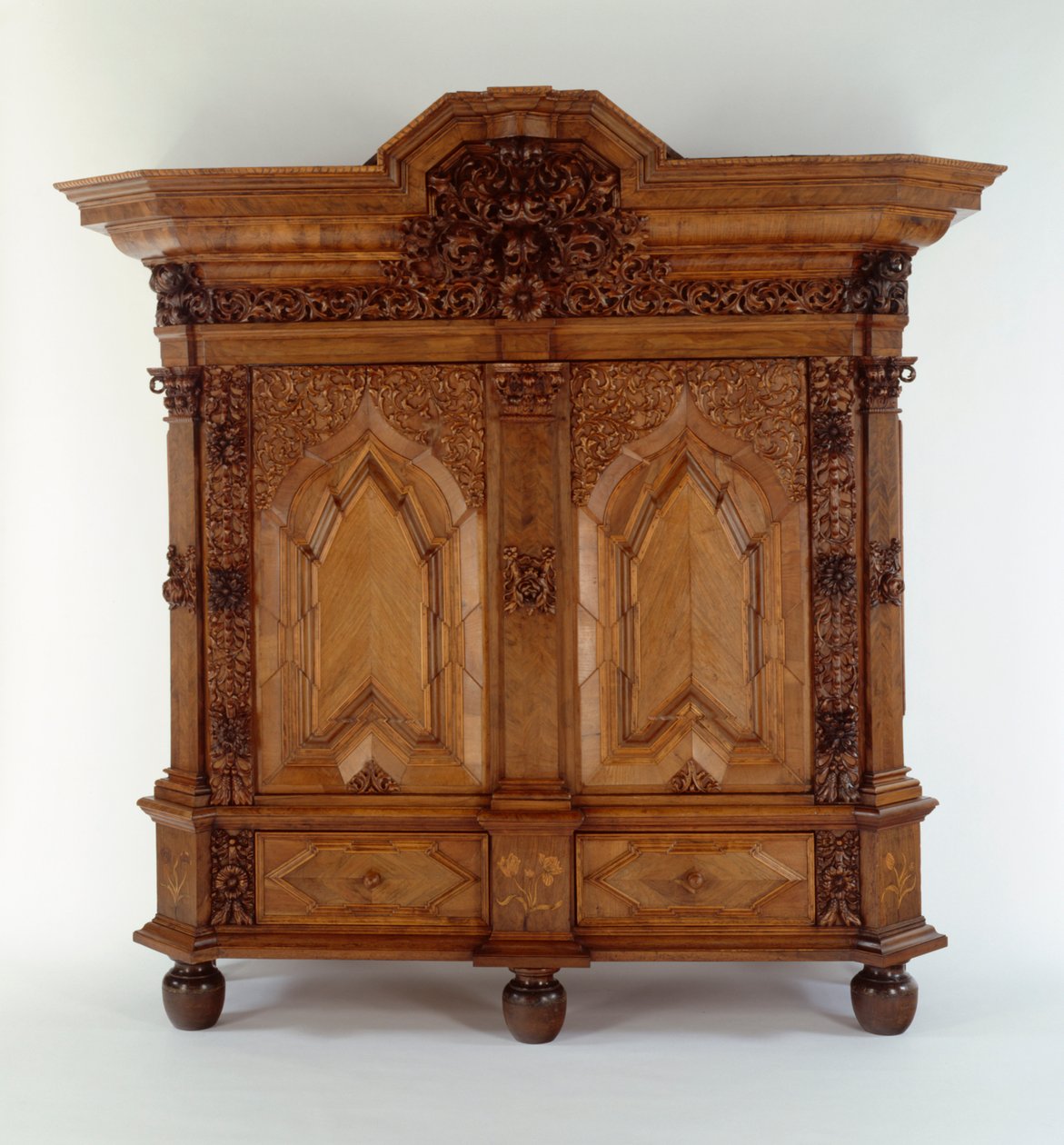 Skap, fra Danzig, ca. 1730 (tre) av Polish School