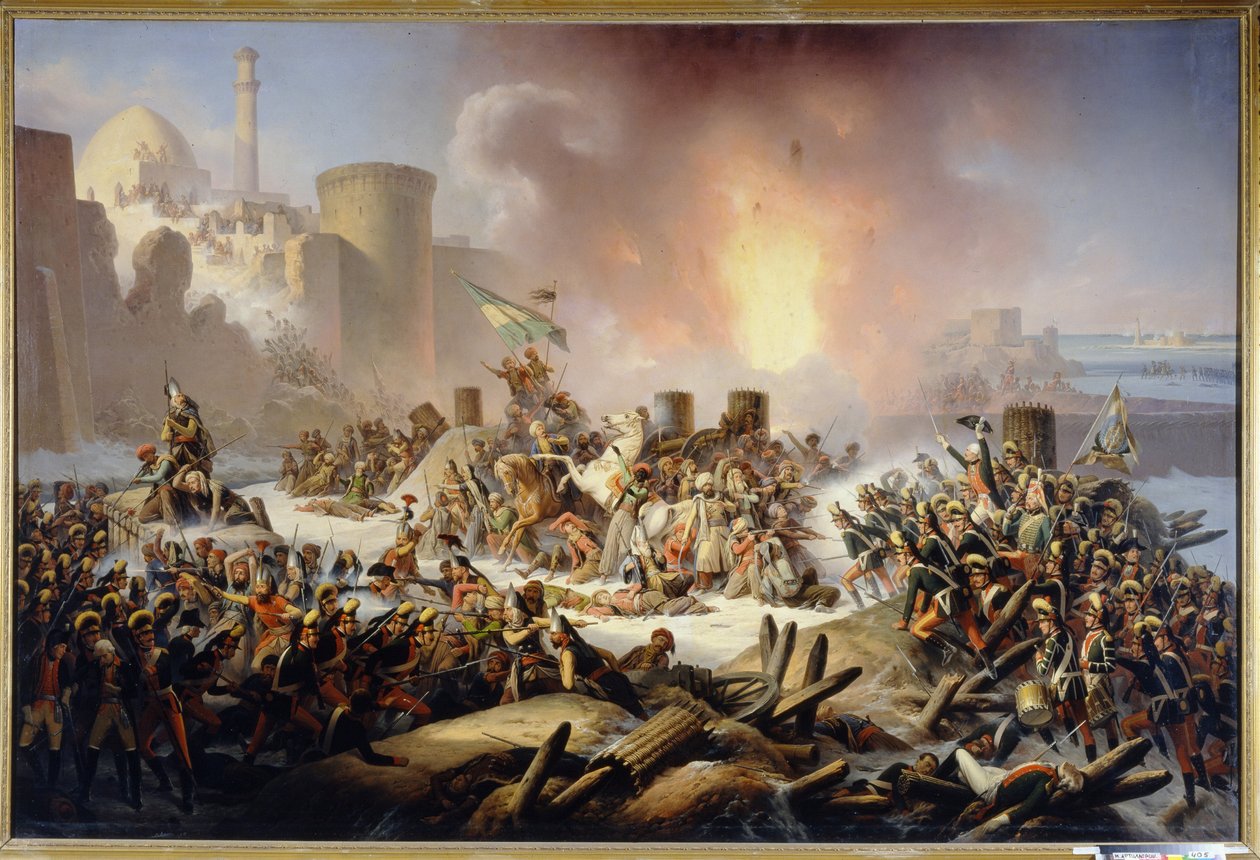 Den andre beleiringen av festningen Ochakov (eller Otchakiv, i Ukraina) i desember 1788. (Beleiringen av festningen Ochakov i desember 1788). Episode av den russisk-tyrkiske (russisk-tyrkiske) krigen 1787-1792, russiske styrker, kommandert av prins Grigori av Polish School